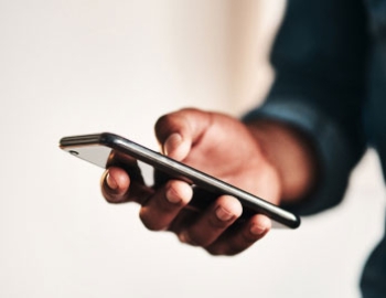 Man using a smartphone