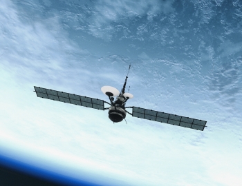 Satellite roaming around the moon