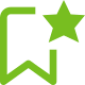 Ribbon with star icon