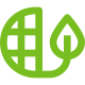 globe and leaf icon